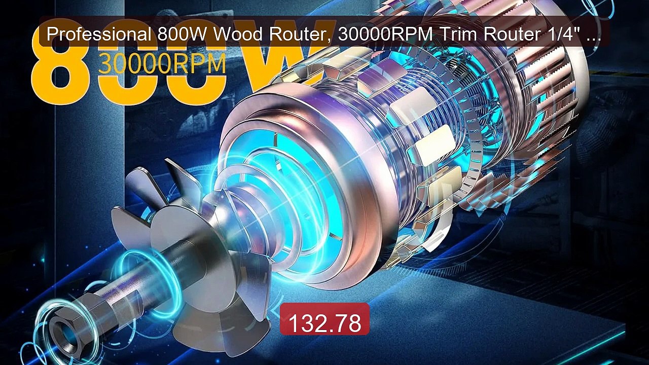 Professional 800W Wood Router, 30000RPM Trim Router 1/4" Bit f... -- Best Buy 2026 | Great Quality!