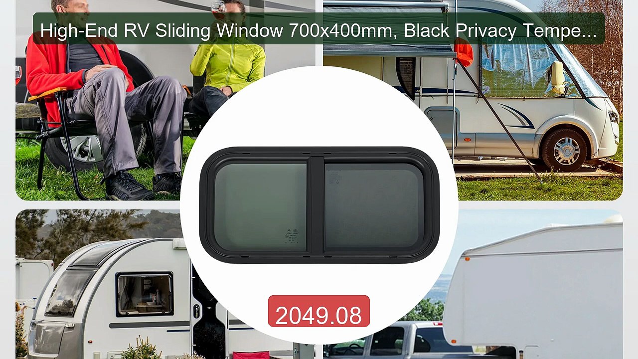 High-End RV Sliding Window 700x400mm, Black Privacy Tempered Glass... -- Best Deal 2026 | Shop Now!