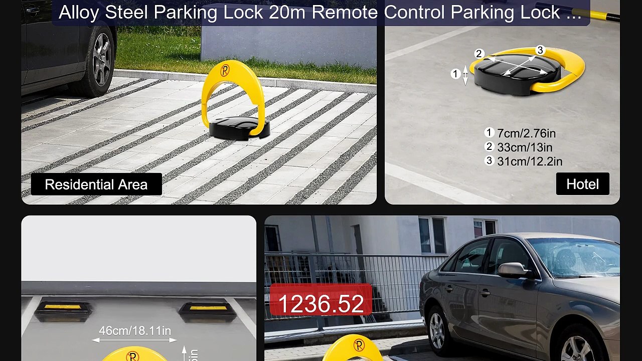 Alloy Steel Parking Lock 20m Remote Control Parking Lock Water... -- Best Buy 2026 | Great Quality!