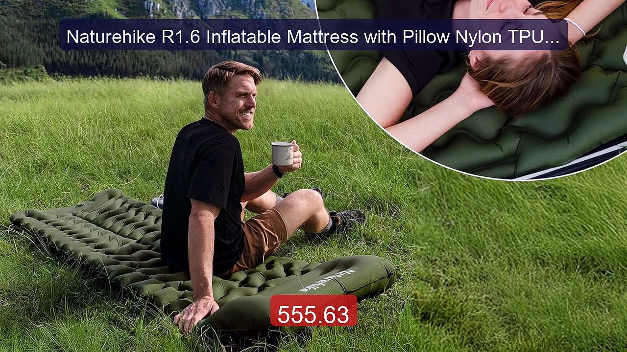 Naturehike R1.6 Inflatable Mattress with Pillow Nylon TPU Ultralig... -- Best Deal 2026 | Shop Now!