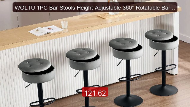 WOLTU 1PC Bar Stools Height-Adjustable 360° Rotatable Bar Chair wit... Top Rated 2026 | Buy Now!