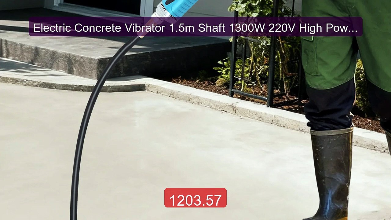 Electric Concrete Vibrator 1.5m Shaft 1300W 220V High Power ABS Al... -- Best Deal 2026 | Shop Now!