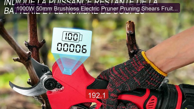 1000W 50mm Brushless Electric Pruner Pruning Shears Fruit T... Top Pick 2026 | Unbeatable Price!