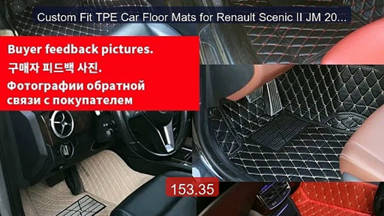 Custom Fit TPE Car Floor Mats for Renault Sceni...
