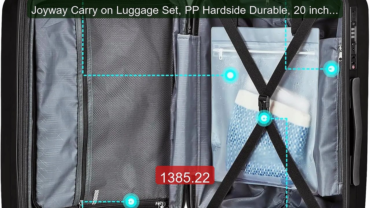 Joyway Carry on Luggage Set, PP Hardside Durable, 20 inch Expa... -- Best Buy 2026 | Great Quality!