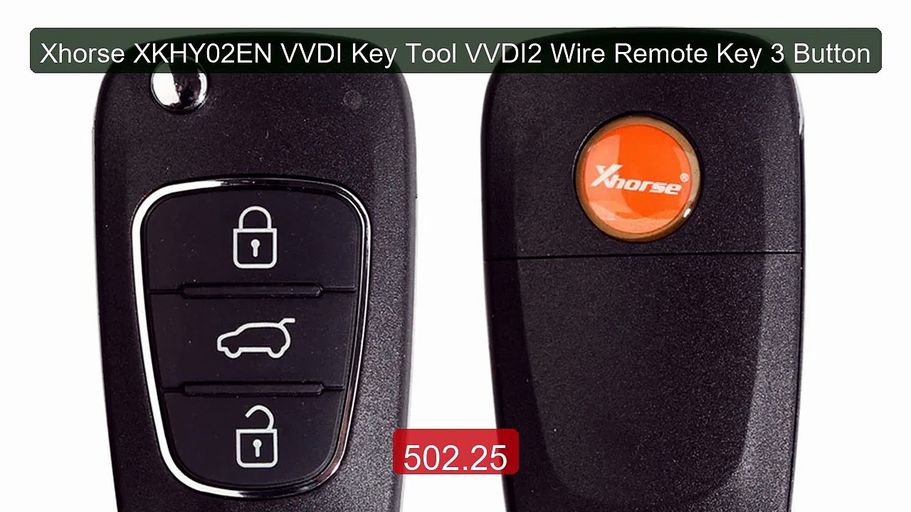 Xhorse XKHY02EN VVDI Key Tool VVDI2 Wire Remote Key 3 Button -- Top Pick 2026 | Unbeatable Price!