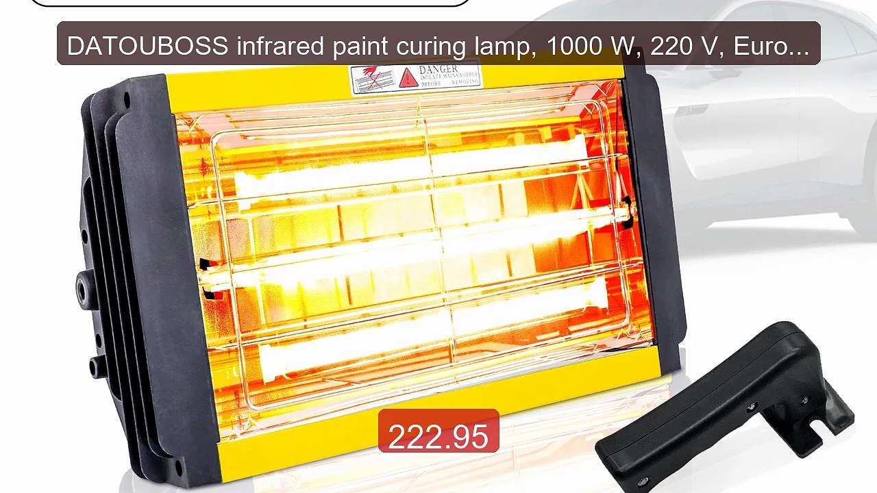 DATOUBOSS infrared paint curing lamp, 1000 W, 220 V, European ... -- Best Buy 2026 | Great Quality!