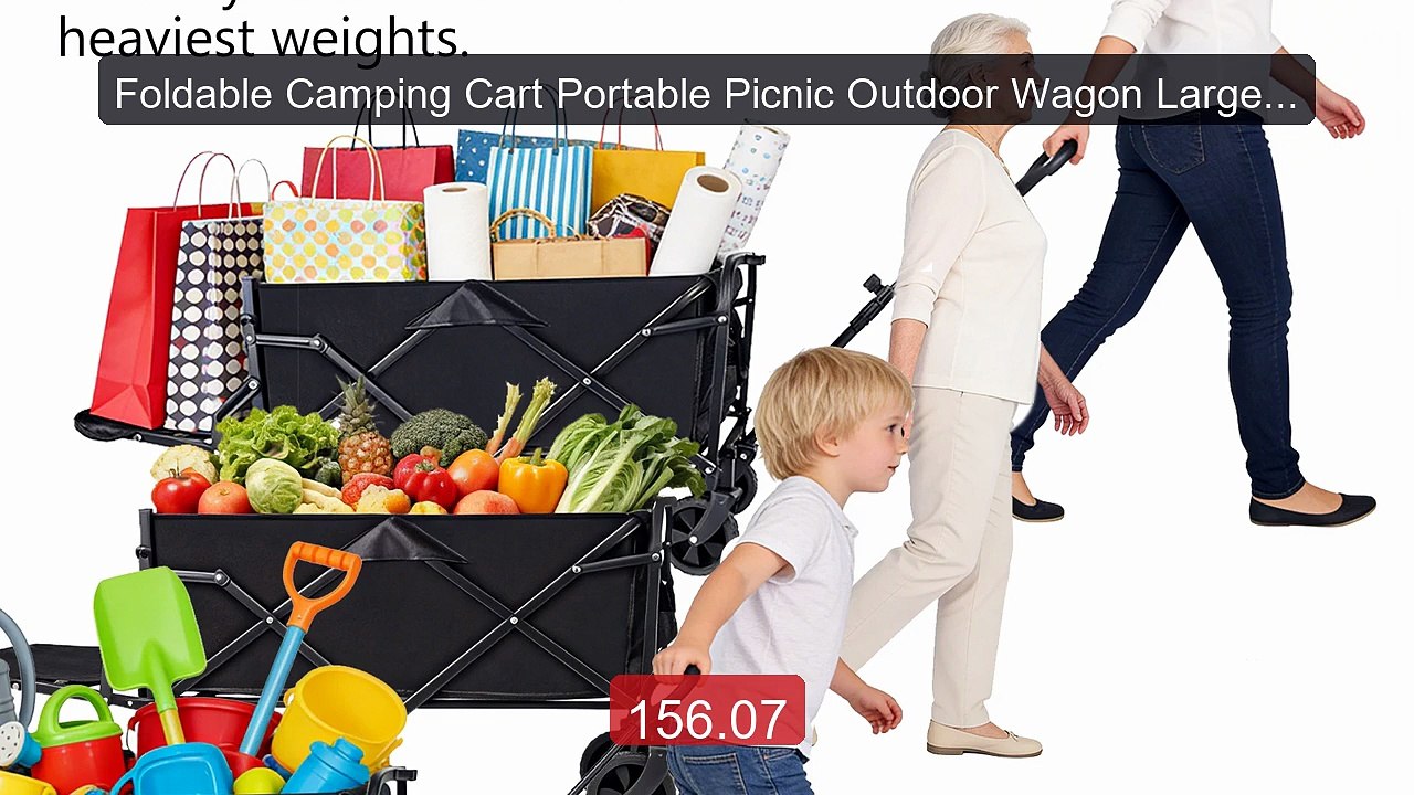 Foldable Camping Cart Portable Picnic Outdoor Wagon Large Capacity... -- Best Deal 2026 | Shop Now!