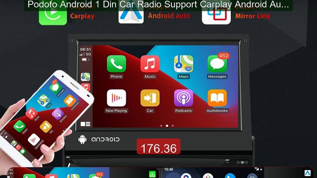 Podofo Android 1 Din Car Radio Support Carplay Android Auto 7'' Car... Top Rated 2026 | Buy Now!
