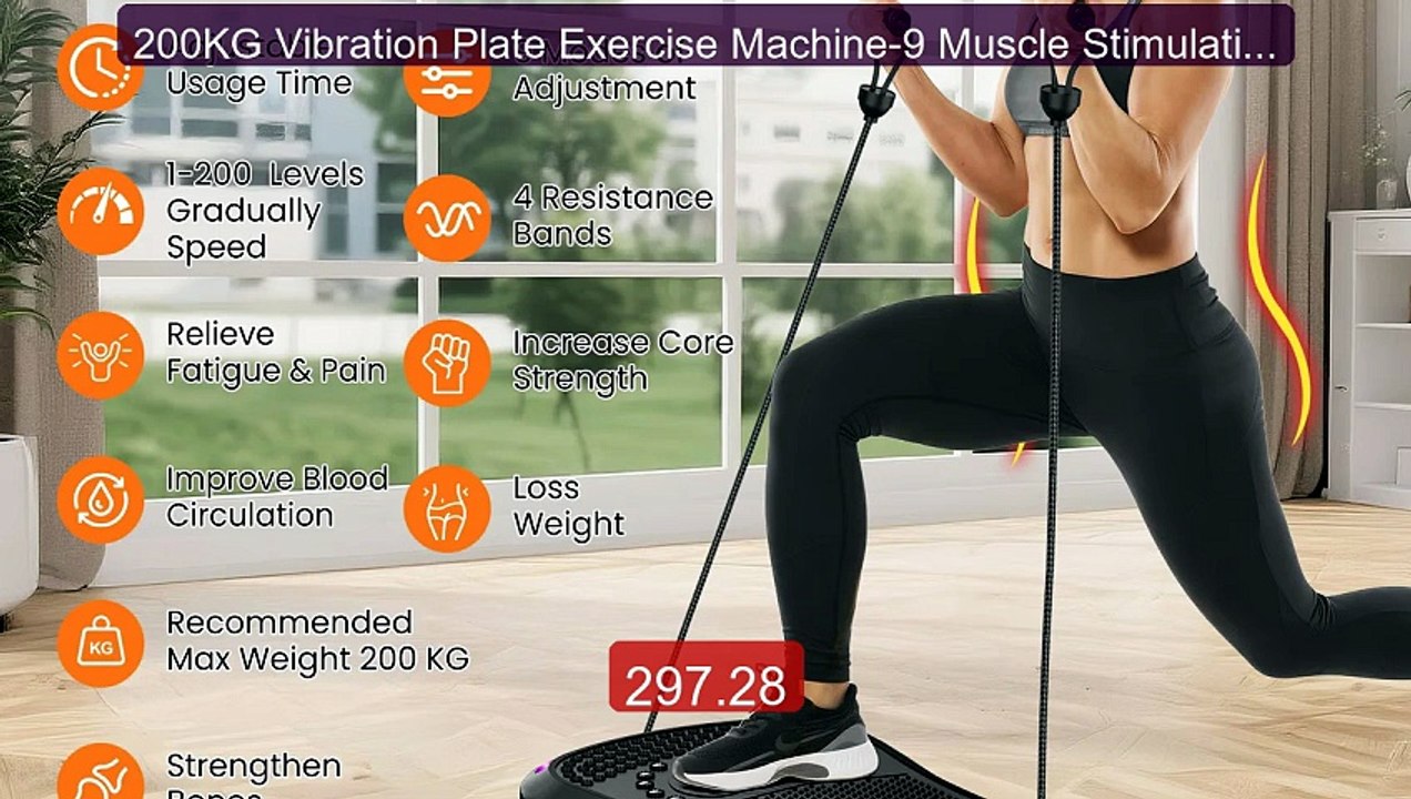 200KG Vibration Plate Exercise Machine-9 Muscle Stimulating Program... -- Top Rated 2026 | Buy Now!