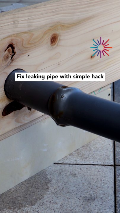 Fix leaking pipe with simple hack