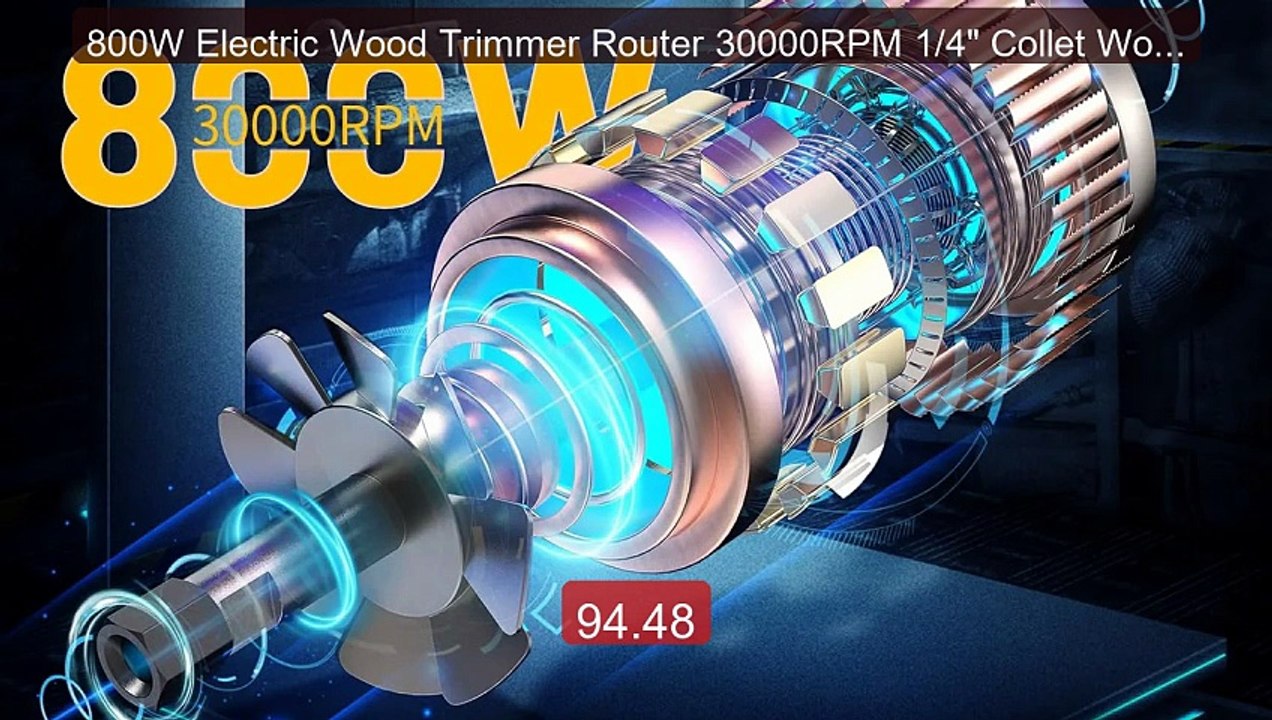 800W Electric Wood Trimmer Router 30000RPM 1/4" Collet Woodworking... -- Best Deal 2026 | Shop Now!