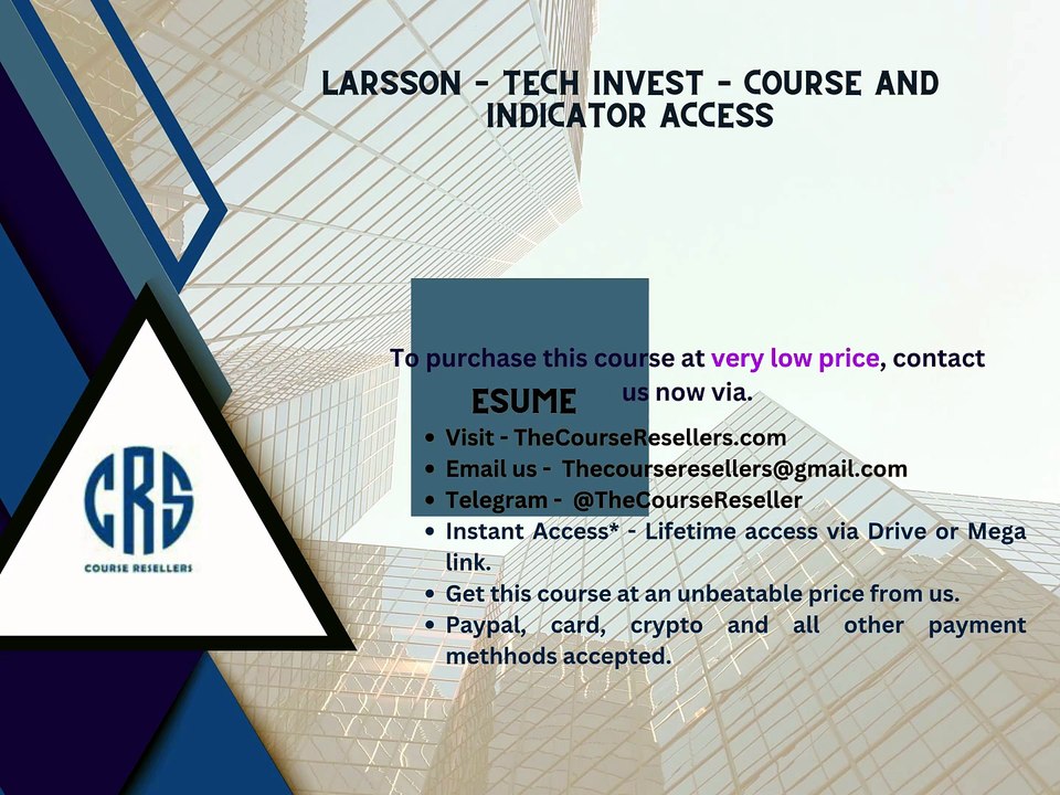 Thecoursereseller.com - Larsson – Tech Invest – Course and Indicator Access