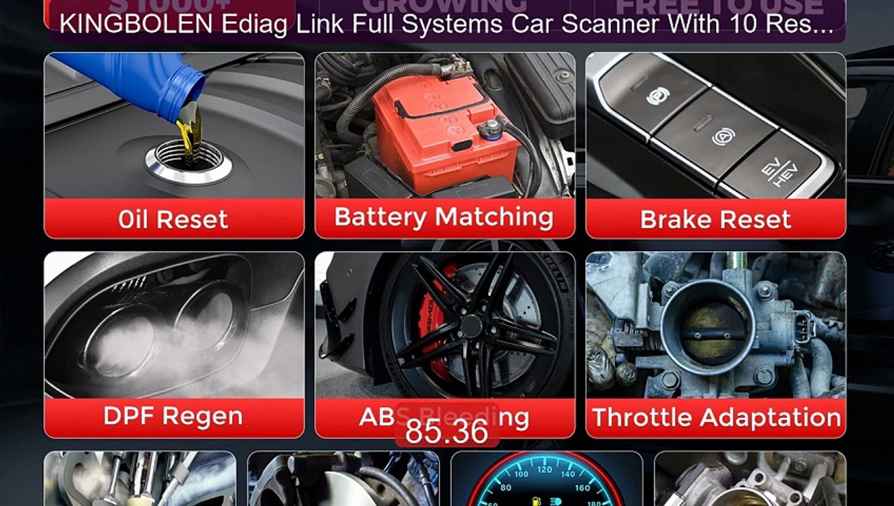 KINGBOLEN Ediag Link Full Systems Car Scanner With 10 Resets ... -- Amazing Value 2026 | Must Have!