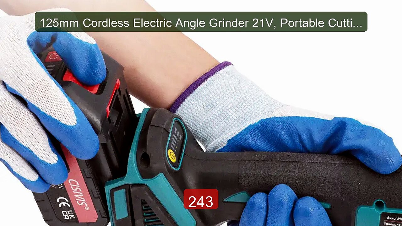 125mm Cordless Electric Angle Grinder 21V, Portable Cutting G... -- Amazing Value 2026 | Must Have!