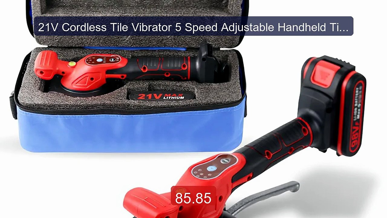 21V Cordless Tile Vibrator 5 Speed Adjustable Handheld Tile Tiling ... -- Top Rated 2026 | Buy Now!