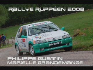 Embarquée Philippe Gustin - Rallye Ruppéen 2008