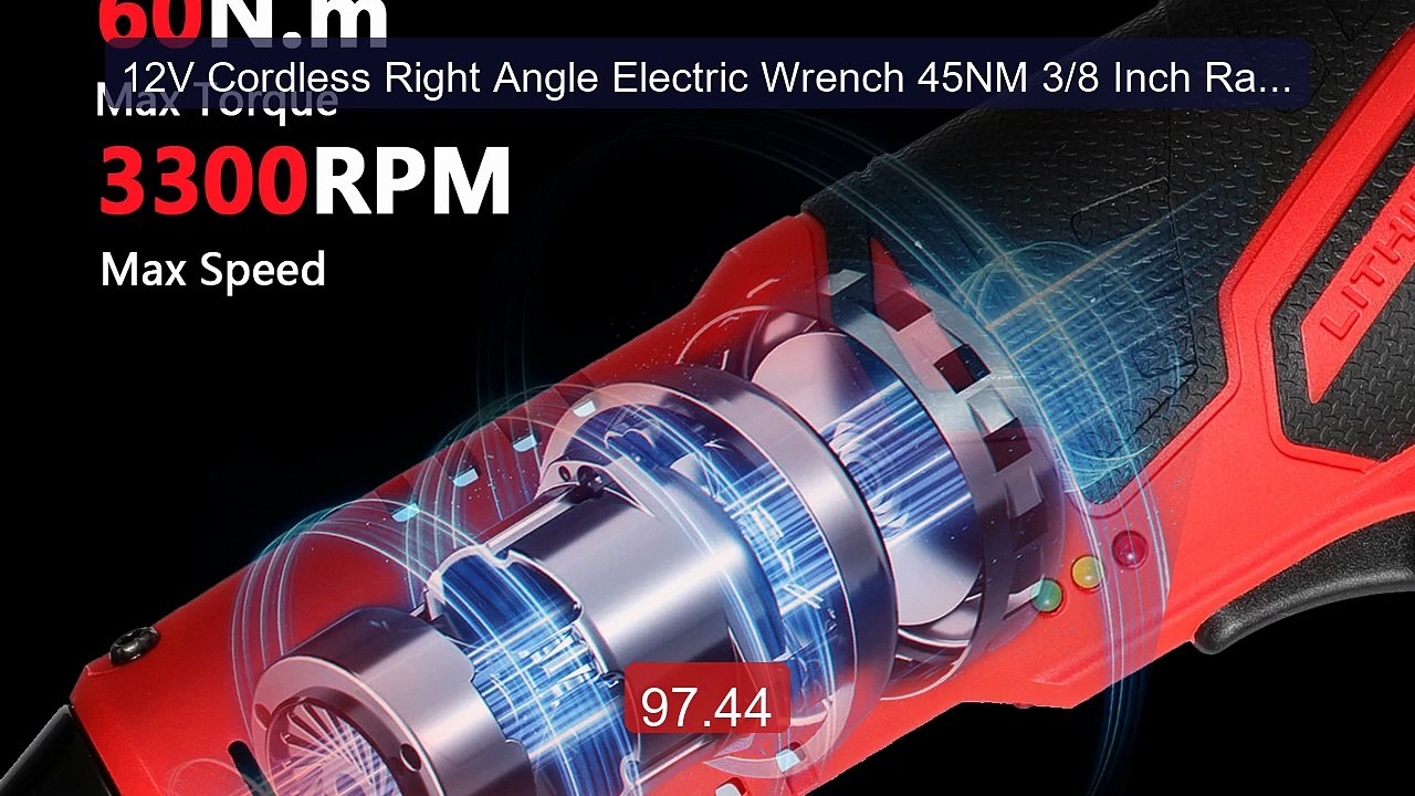 12V Cordless Right Angle Electric Wrench 45NM 3/8 Inch Ratchet... -- Hot Deal 2026 | Limited Offer!
