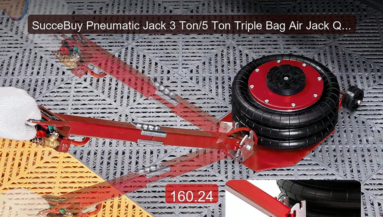 SucceBuy Pneumatic Jack 3 Ton/5 Ton Triple Bag Air Jack Quick ... -- Hot Deal 2026 | Limited Offer!