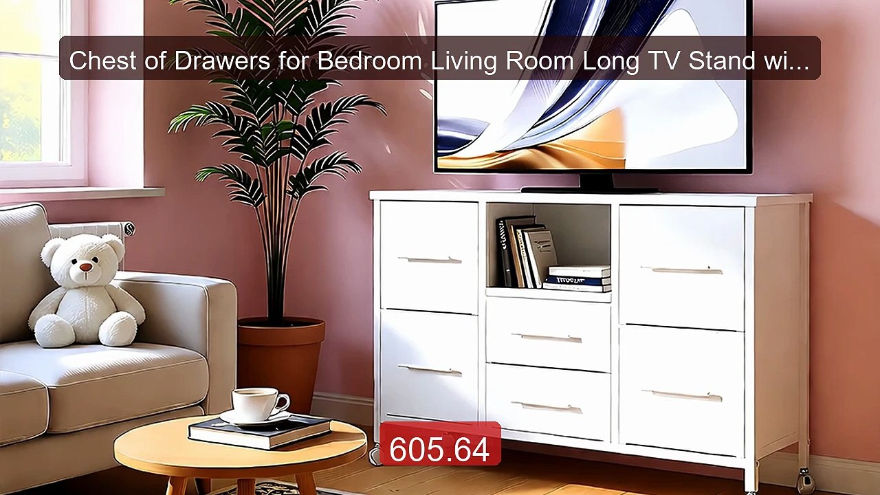 Chest of Drawers for Bedroom Living Room Long TV Stand with S... -- Amazing Value 2026 | Must Have!