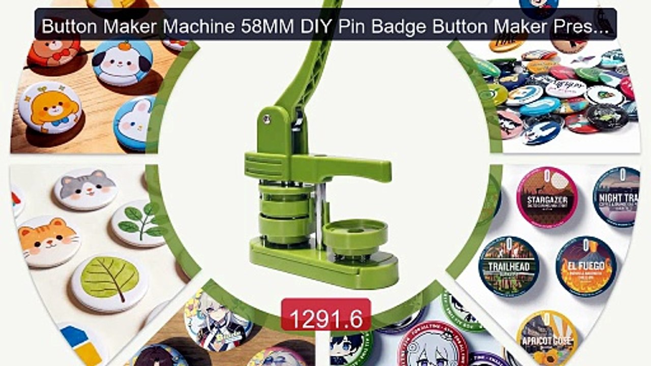 Button Maker Machine 58MM DIY Pin Badge Button Maker Press Ma... -- Amazing Value 2026 | Must Have!