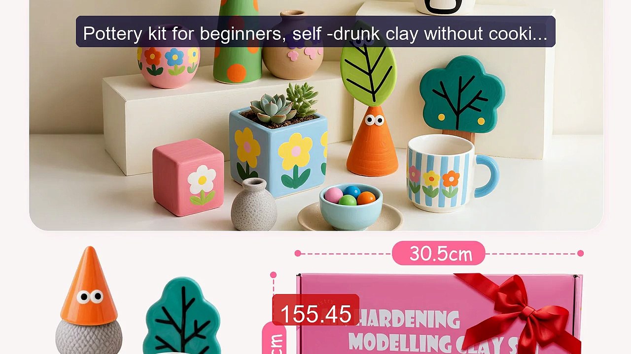 Pottery kit for beginners, self -drunk clay without cooking... -- Top Pick 2026 | Unbeatable Price!