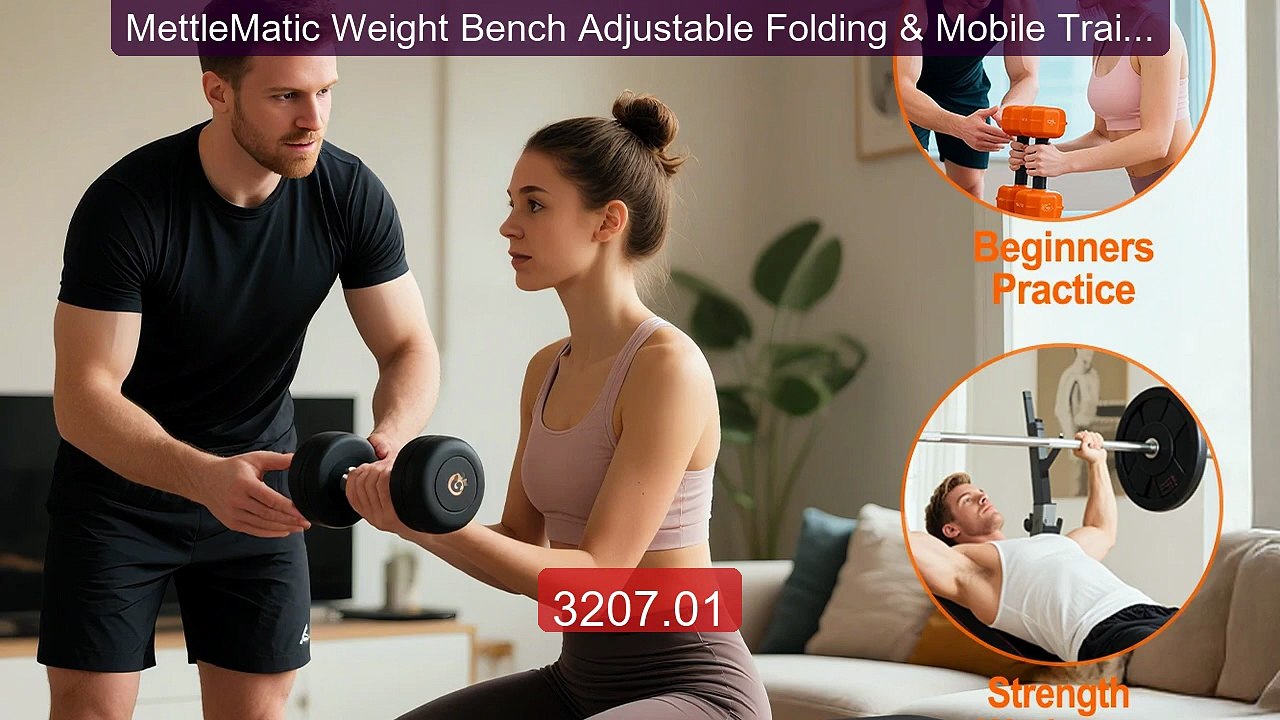 MettleMatic Weight Bench Adjustable Folding & Mobile Training ... -- Best Buy 2026 | Great Quality!