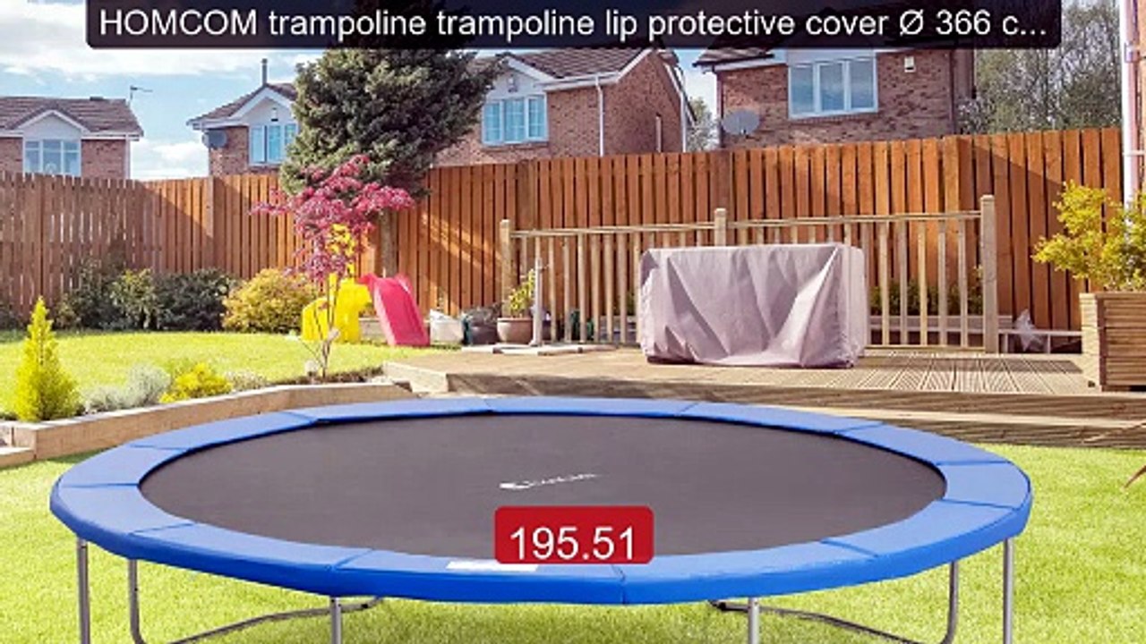 HOMCOM trampoline trampoline lip protective cover Ø 366 cm blue -- Best Deal 2026 | Shop Now!
