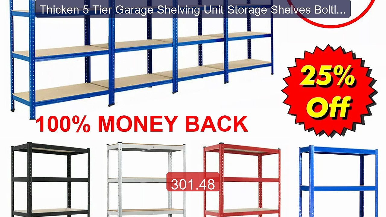 Thicken 5 Tier Garage Shelving Unit Storage Shelves Boltless ... -- Amazing Value 2026 | Must Have!