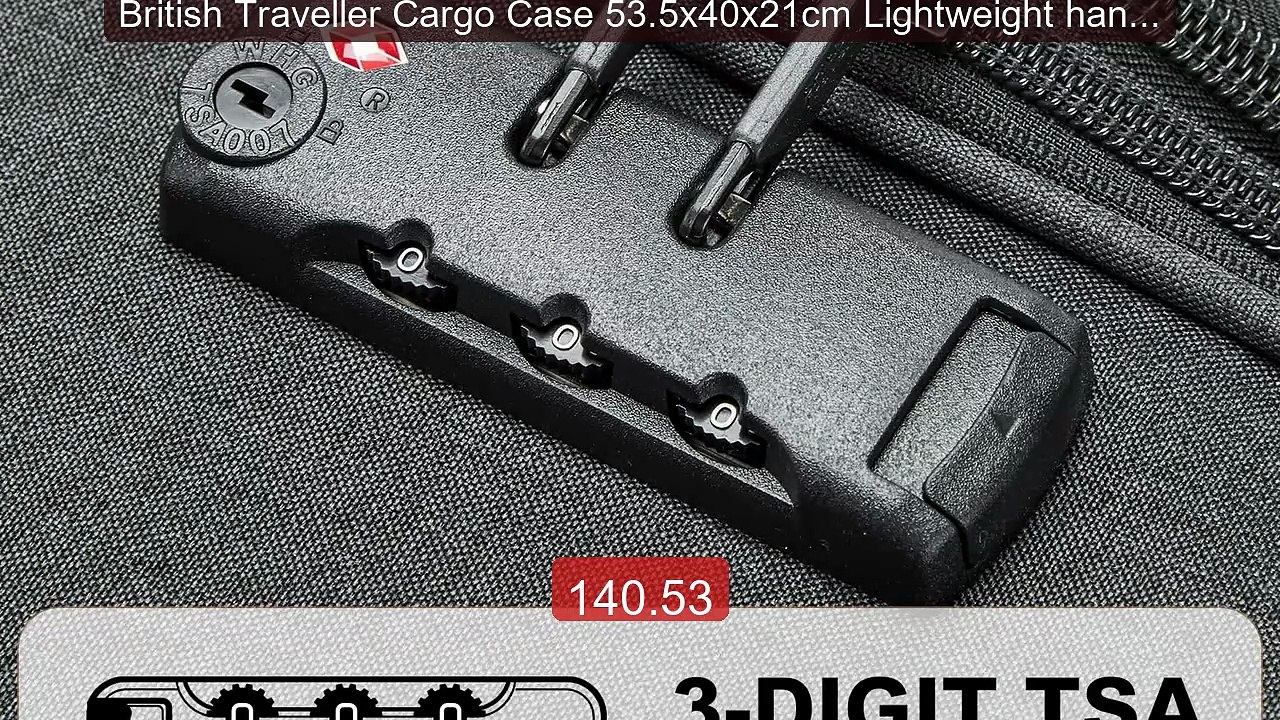 British Traveller Cargo Case 53.5x40x21cm Lightweight hand luggage ... -- Top Rated 2026 | Buy Now!
