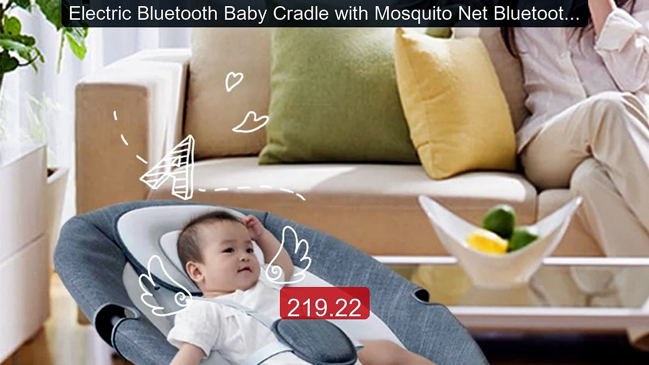 Electric Bluetooth Baby Cradle with Mosquito Net Bluetooth ... -- Top Pick 2026 | Unbeatable Price!