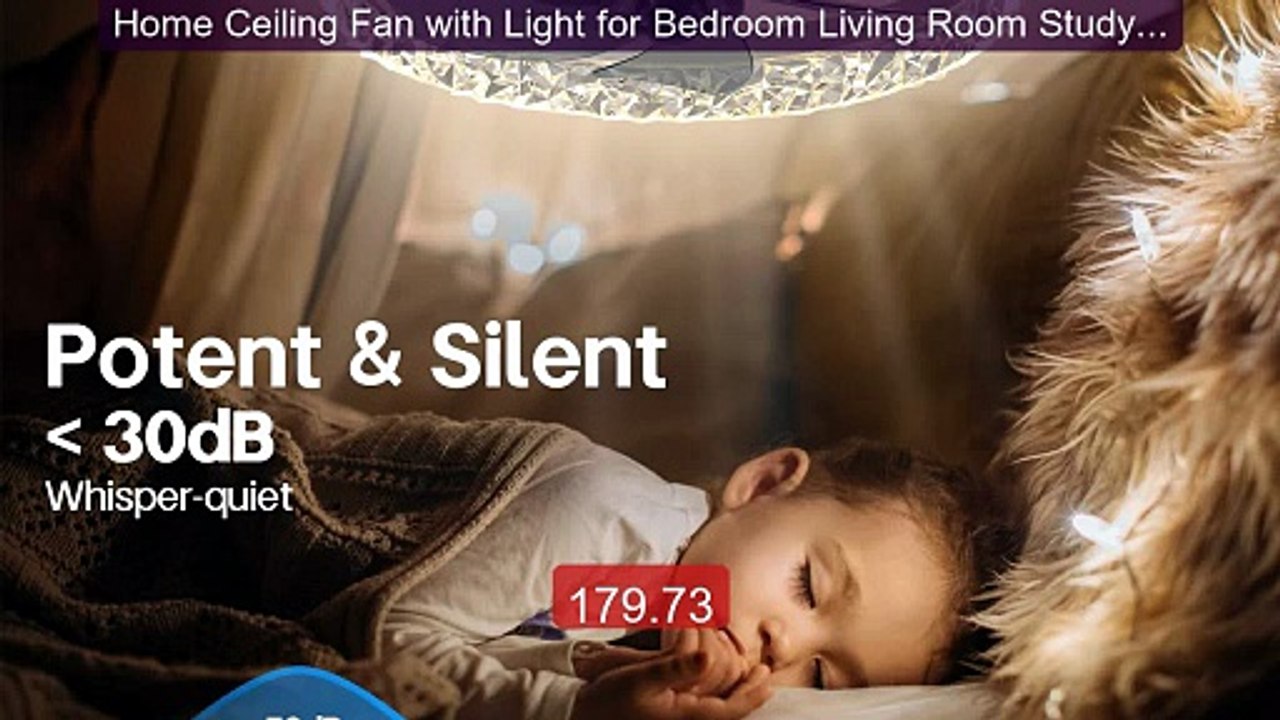 Home Ceiling Fan with Light for Bedroom Living Room Study Mode... -- Best Buy 2026 | Great Quality!
