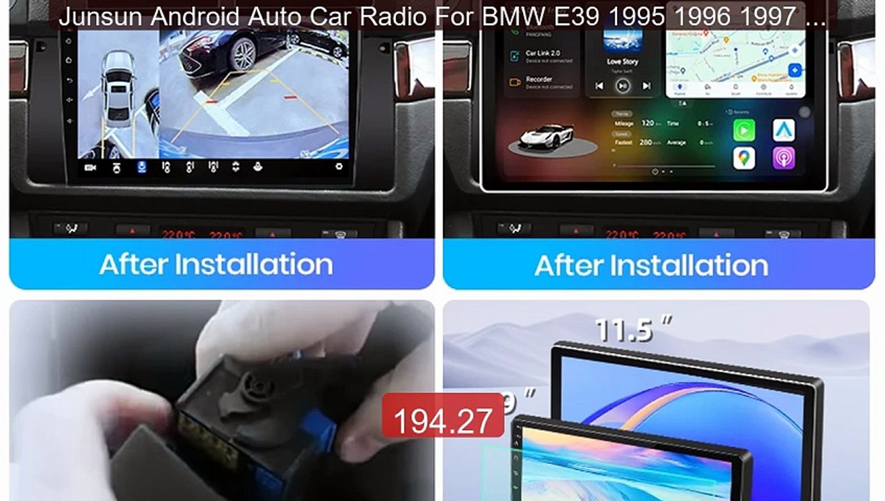 Junsun Android Auto Car Radio For BMW E39 1995 1996 1997 19... -- Top Pick 2026 | Unbeatable Price!