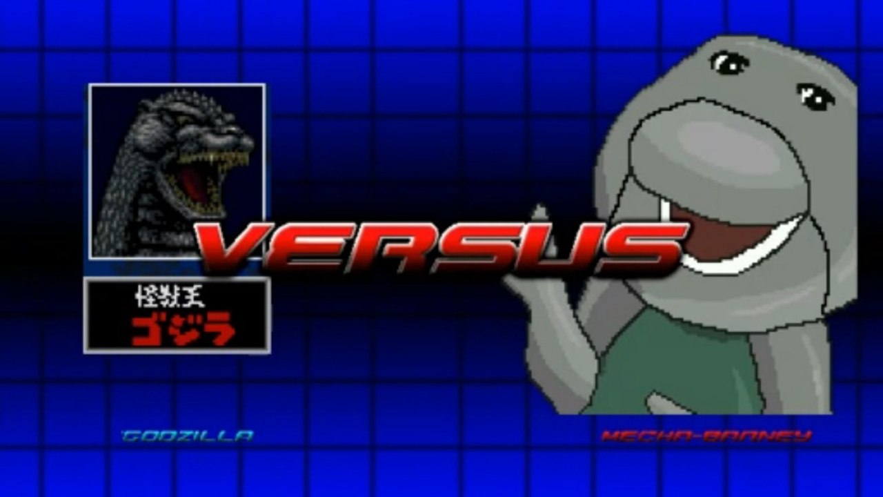 Godzilla vs. Mecha-Barney