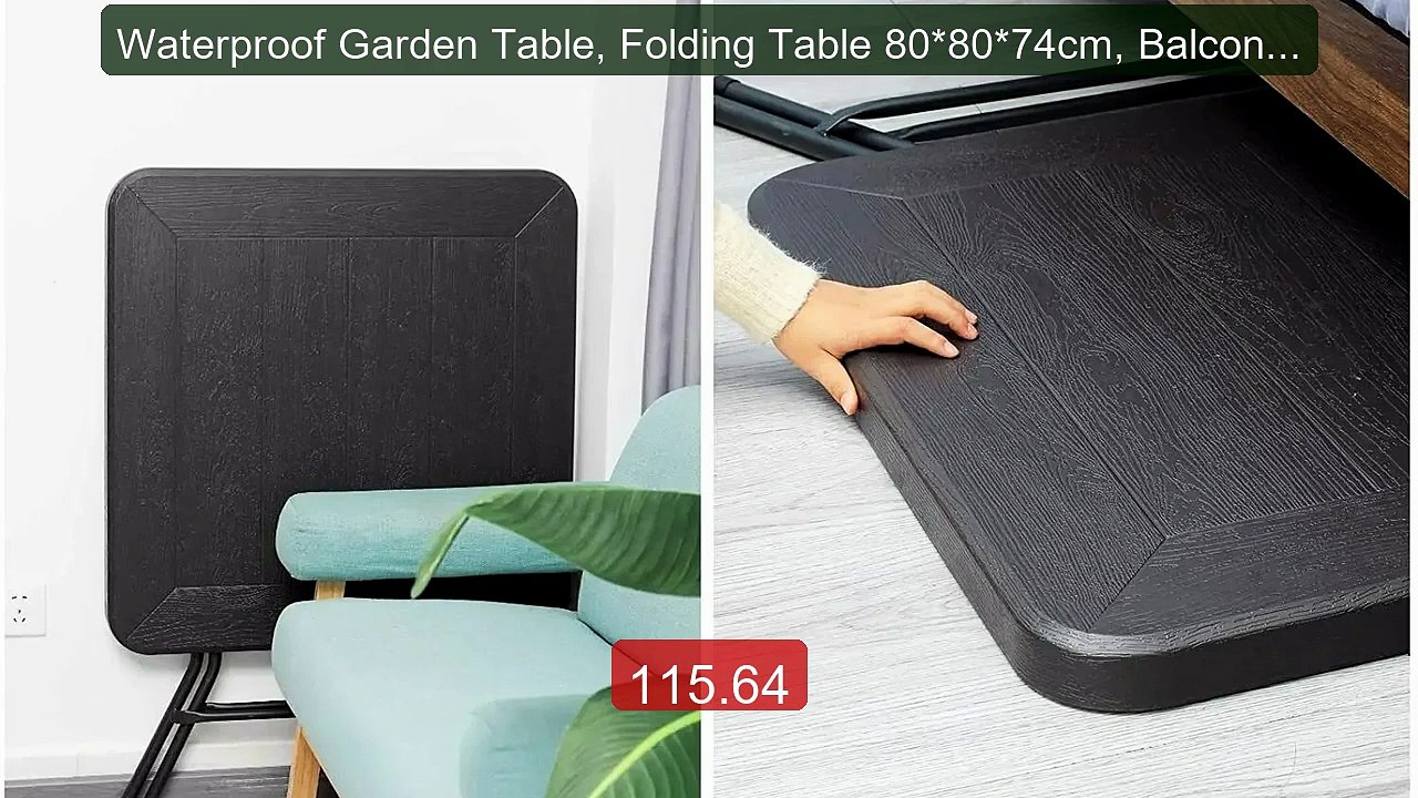 Waterproof Garden Table, Folding Table 80*80*74cm, Balcony Table w... -- Best Deal 2026 | Shop Now!