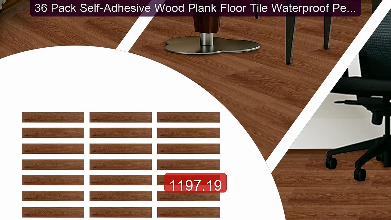 36 Pack Self-Adhesive Wood Plank Floor Tile Waterproof Peel and Sti... -- Top Rated 2026 | Buy Now!