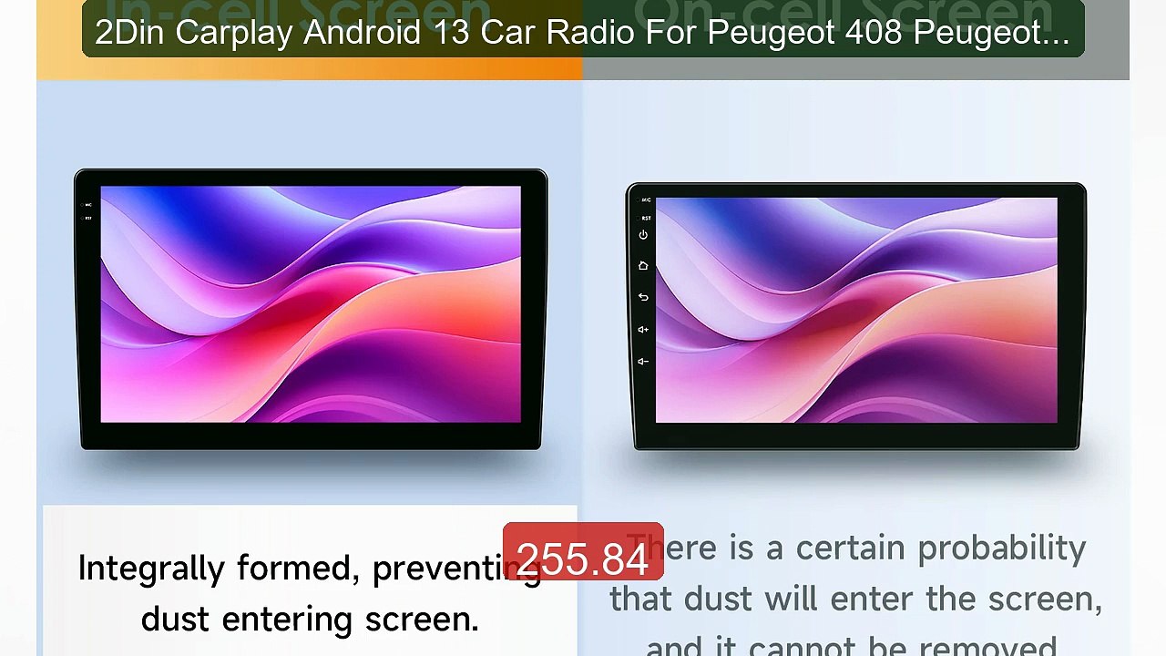 2Din Carplay Android 13 Car Radio For Peugeot 408 Peugeot 3... -- Top Pick 2026 | Unbeatable Price!
