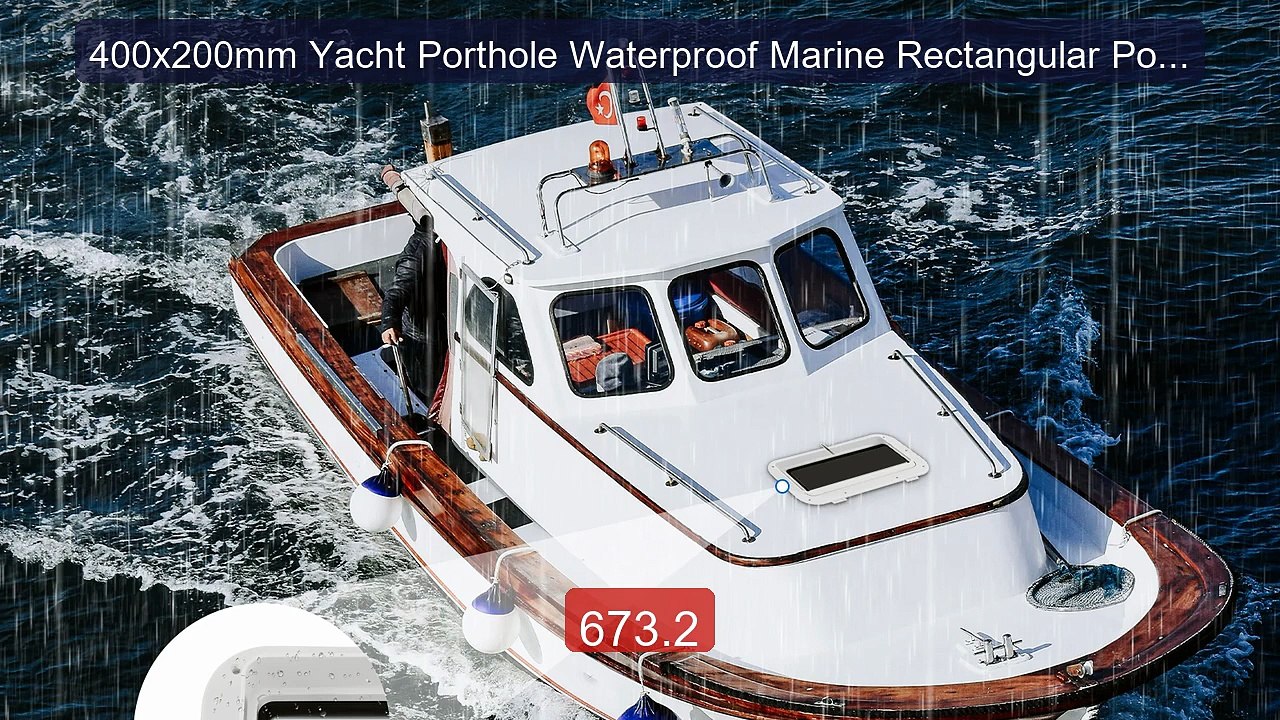 400x200mm Yacht Porthole Waterproof Marine Rectangular Portho... -- Amazing Value 2026 | Must Have!