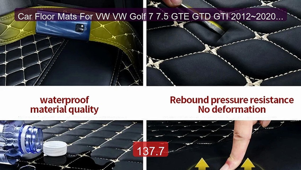 Car Floor Mats For VW VW Golf 7 7.5 GTE GTD GTI 2012~2020 Car... -- Amazing Value 2026 | Must Have!