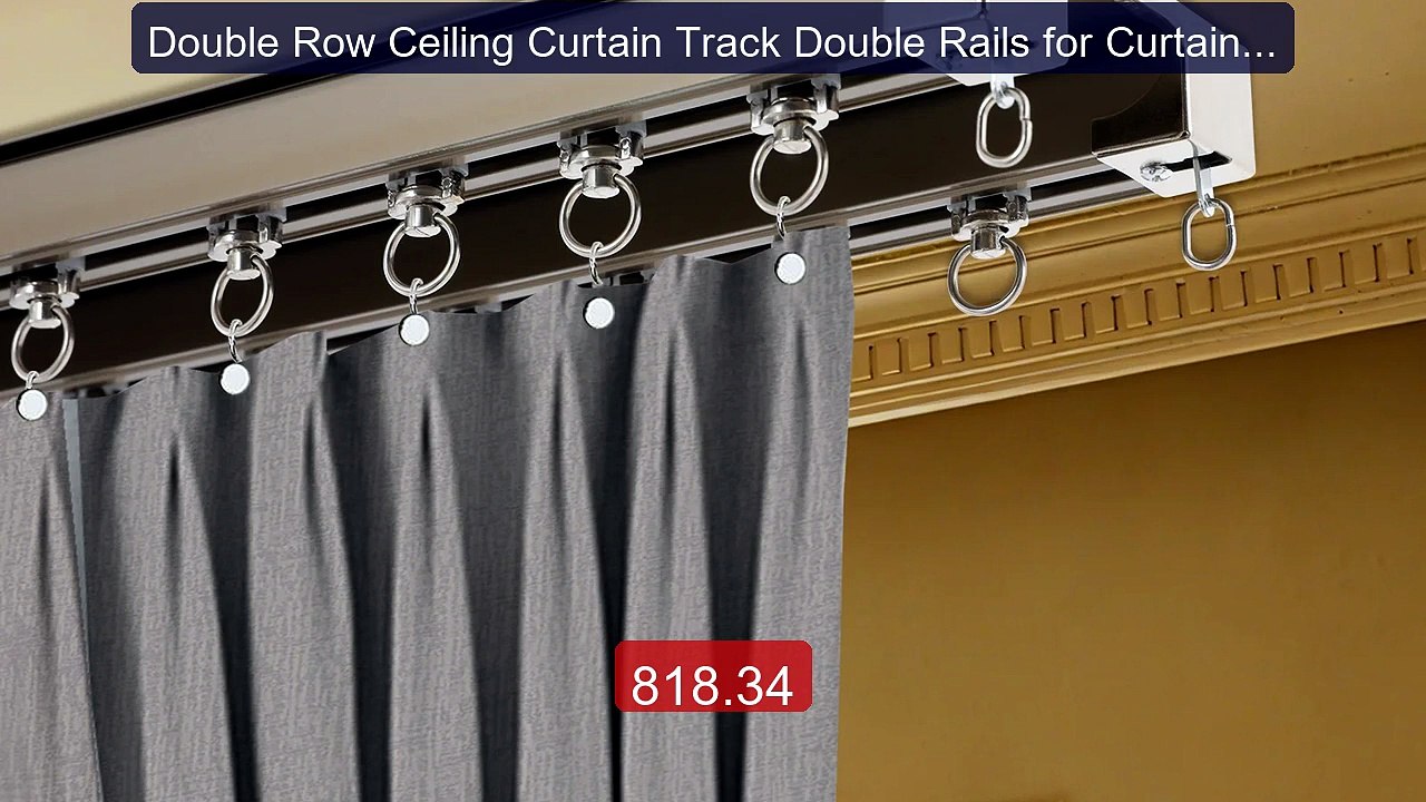 Double Row Ceiling Curtain Track Double Rails for Curtains Ceiling... -- Best Deal 2026 | Shop Now!
