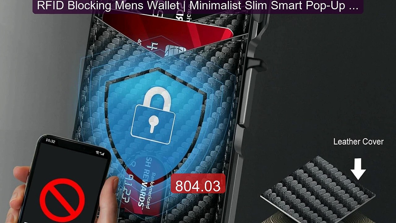RFID Blocking Mens Wallet | Minimalist Slim Smart Pop-Up Card Holde... -- Top Rated 2026 | Buy Now!