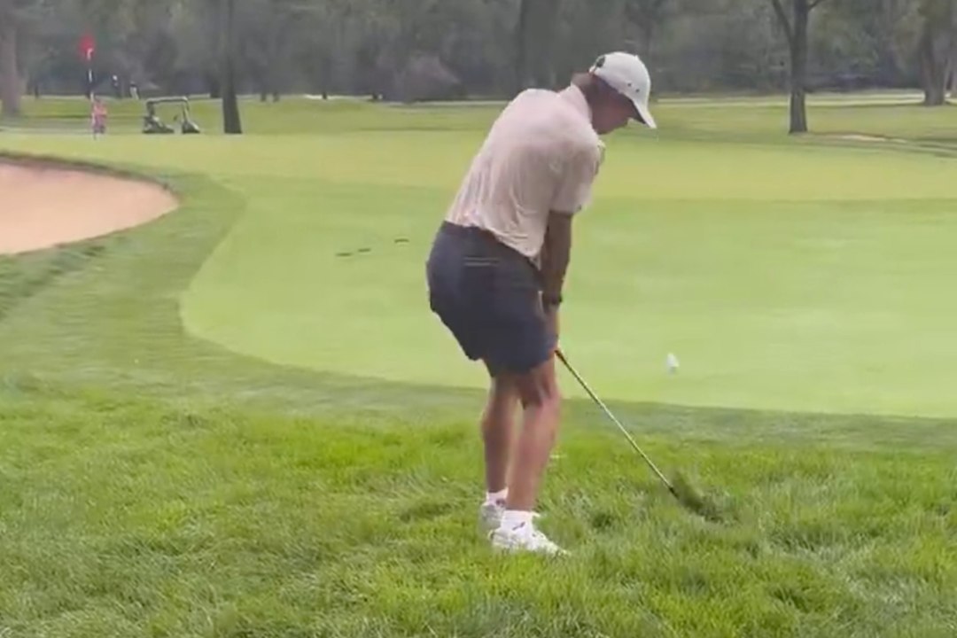 Charlie Woods’ decisive playoff shot interrupted by spectator’s camera before heartbreaking U.S. Junior exit