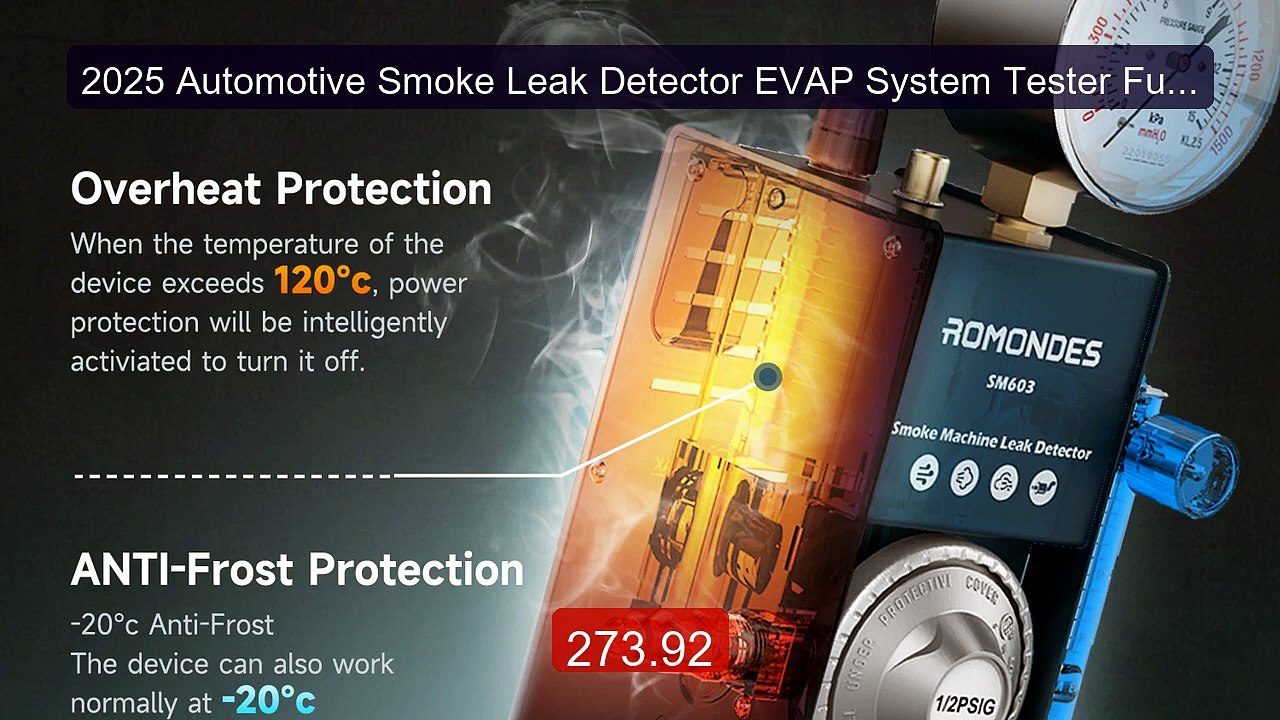 2025 Automotive Smoke Leak Detector EVAP System Tester Fuel Pi... -- Hot Deal 2026 | Limited Offer!