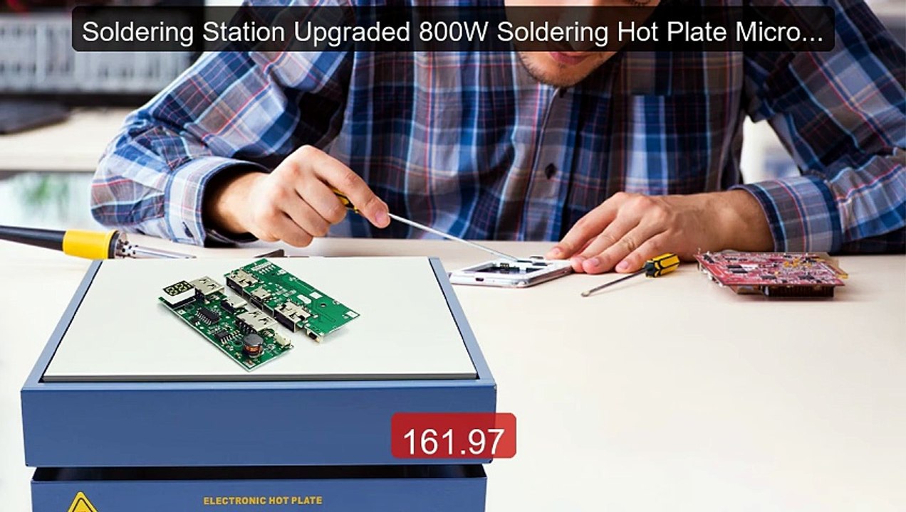 Soldering Station Upgraded 800W Soldering Hot Plate Microco... -- Top Pick 2026 | Unbeatable Price!