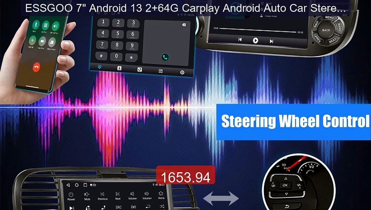 ESSGOO 7" Android 13 2+64G Carplay Android Auto Car Stereo Radio M... -- Best Deal 2026 | Shop Now!