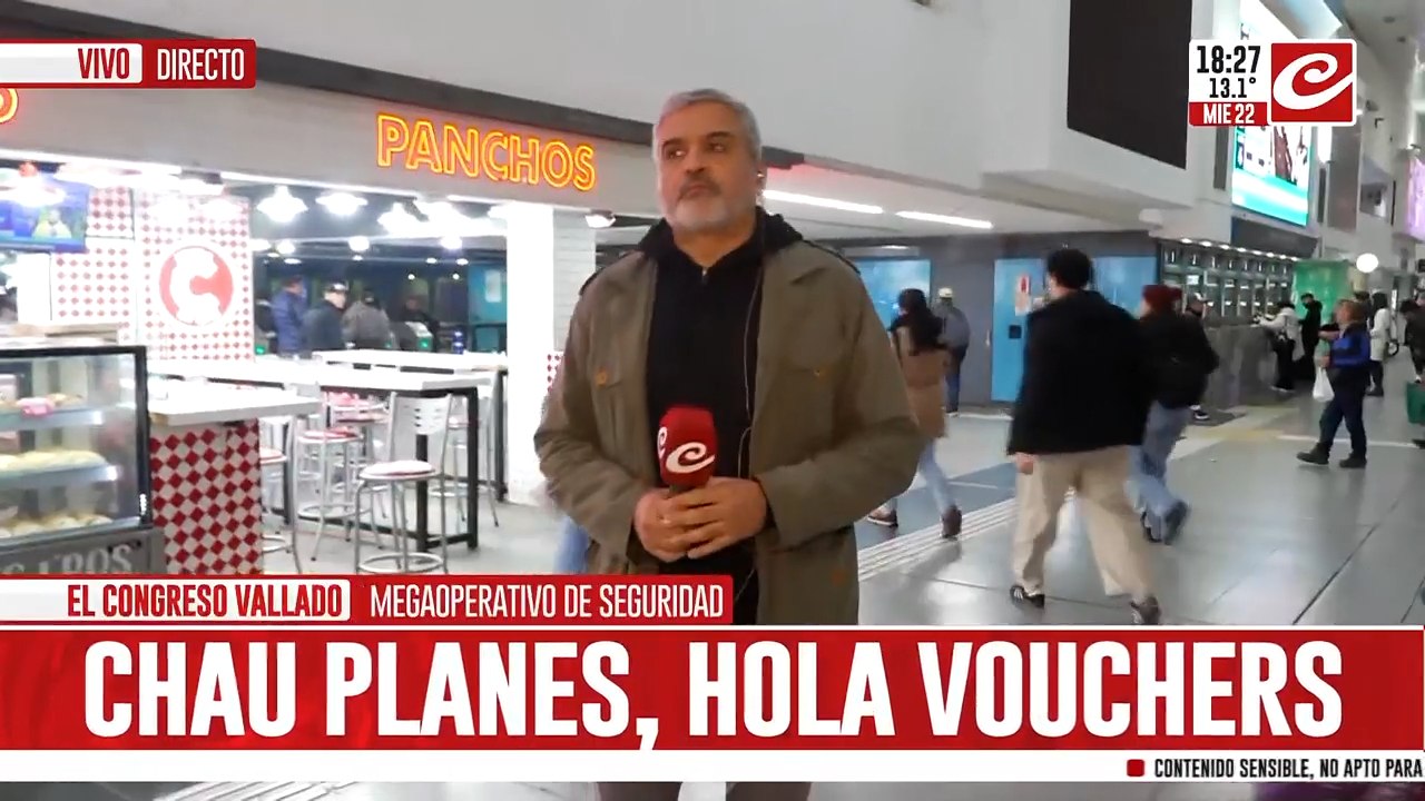 El Congreso vallado: megaoperativo de seguridad