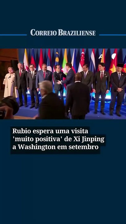 Rubio espera uma visita 'muito positiva' de Xi Jinping a Washington em setembro