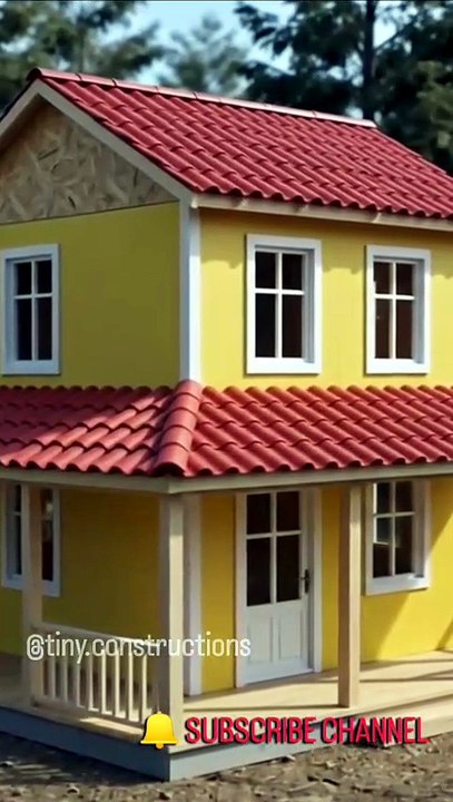 Realistic Miniature House | Wood Frame Construction