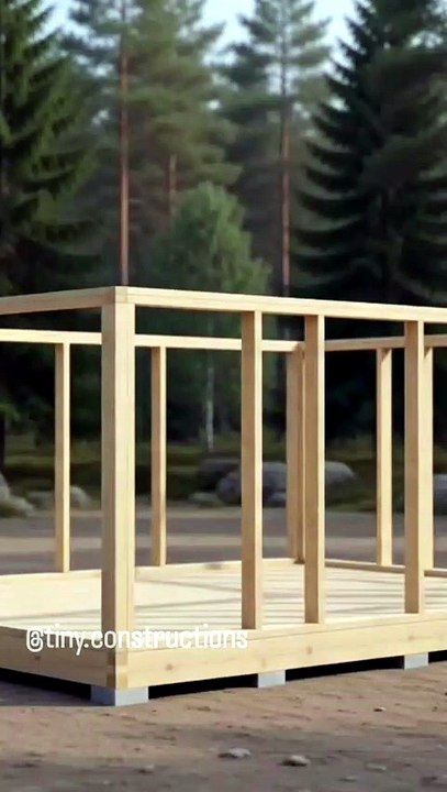 Mini Wood Frame House Build