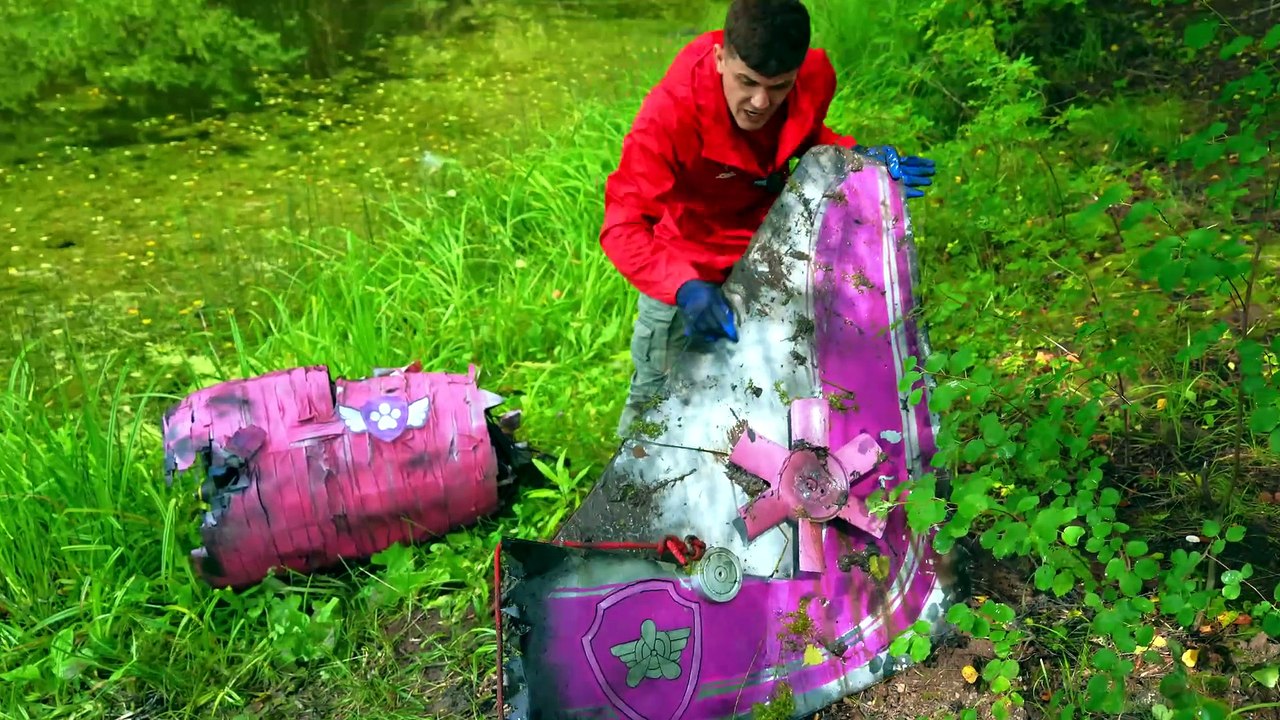 We Found PAW PATROL Helicopter Underwater While Magnet Fishing! Skye CRASHED!